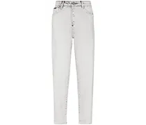 Mom Tapered-Jeans - Grau
