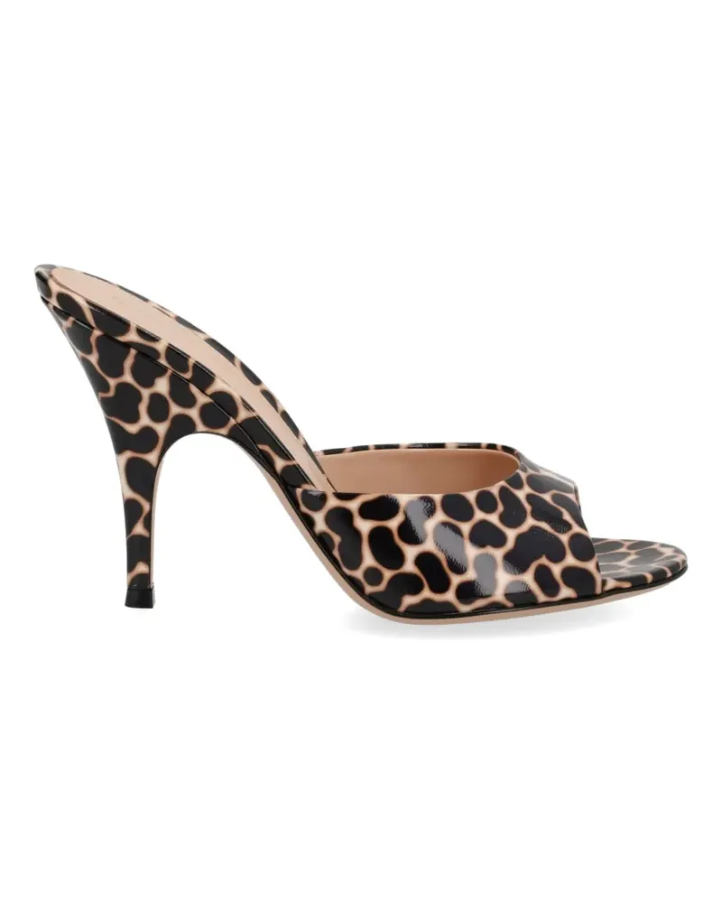 Gianvito Rossi animal-print pumps - Nude Nude