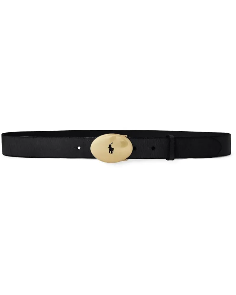 Ralph Lauren Paige Pony Gürtel - Schwarz Schwarz