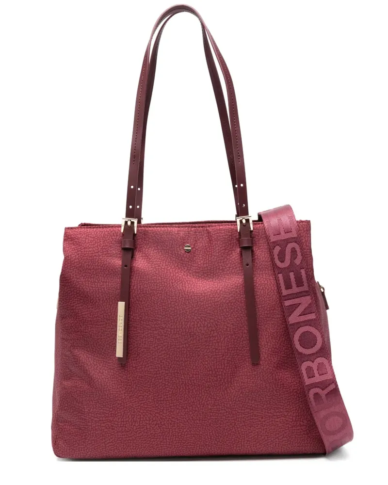 Borbonese Shopper mit Logo - Rot Rot