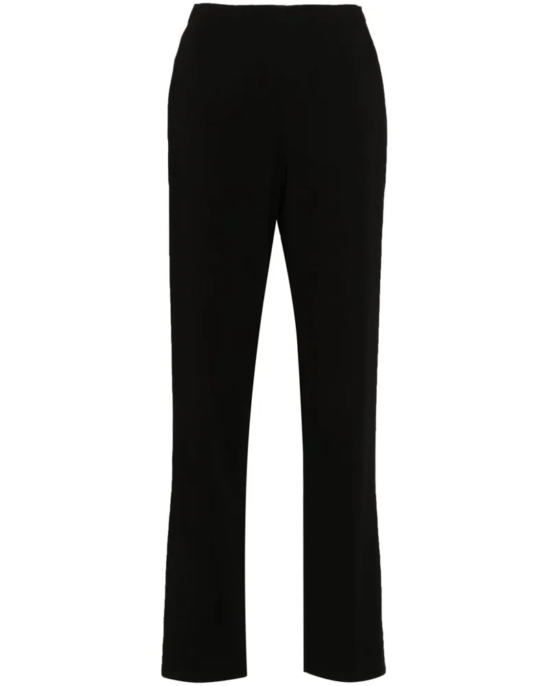 forte_forte Hoch sitzende Tapered-Jeans - Schwarz Schwarz