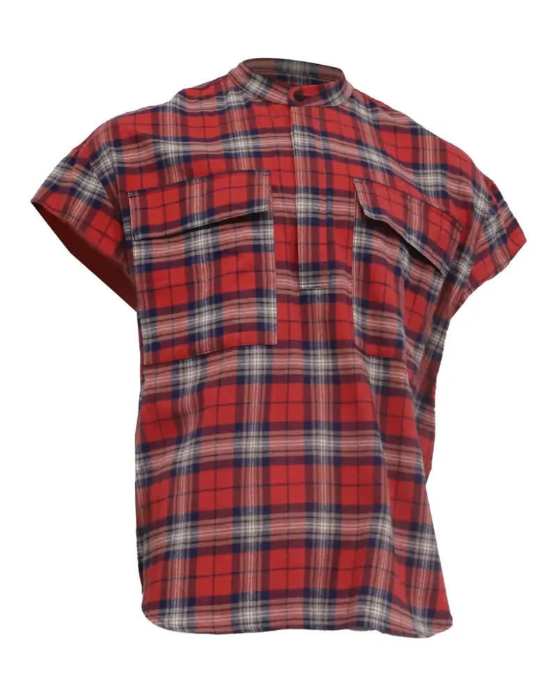 Fear of God 2020s checkered flannel top - Rot Rot