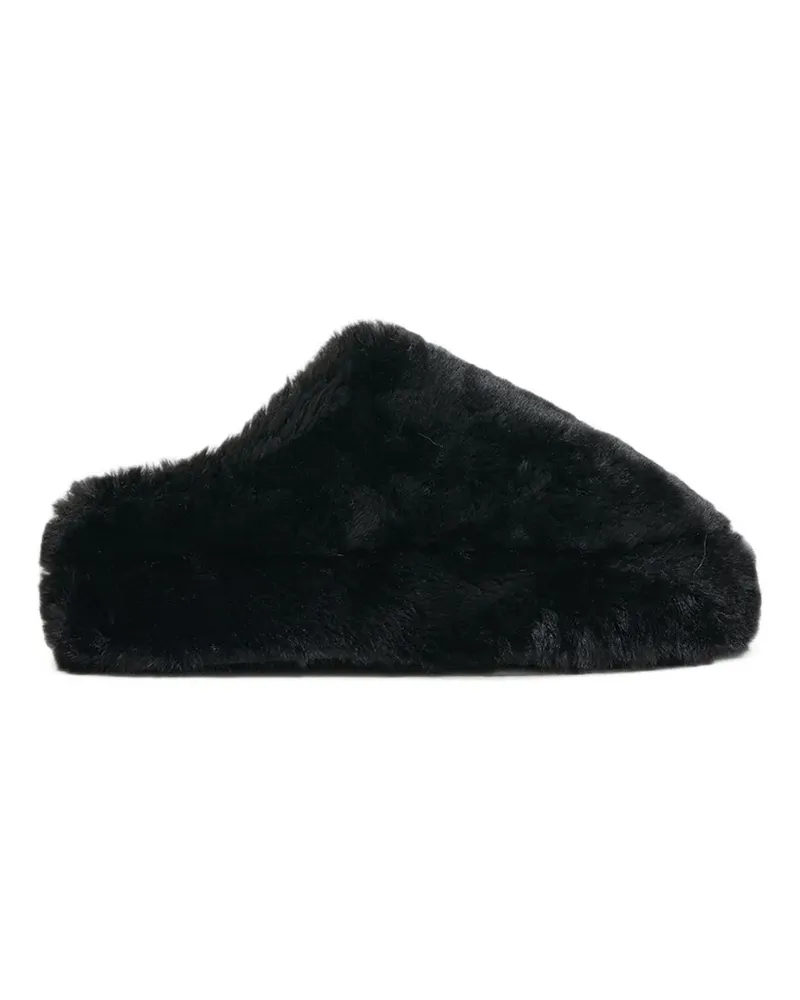 APPARIS Misha faux-fur slippers - Schwarz Schwarz