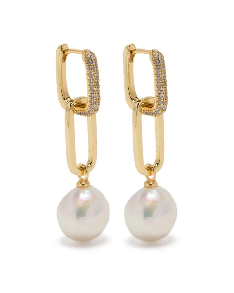 Eshvi Ohrringe mit Kristallperlen - Nude Nude