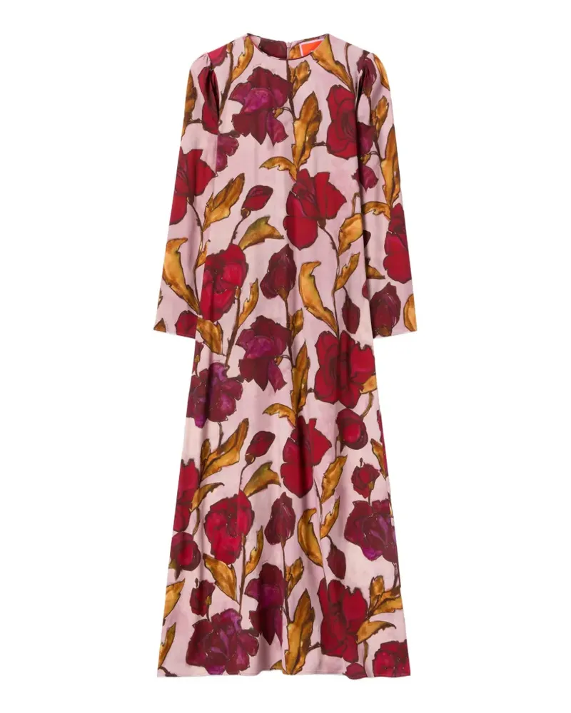 La DoubleJ Geblümtes Maxikleid - Rosa Rosa