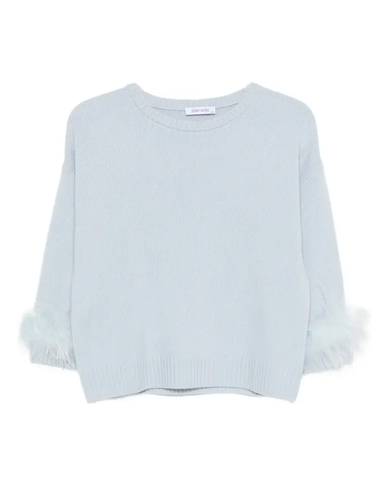 philo-sofie detachable-feathers cashmere sweater - Blau Blau