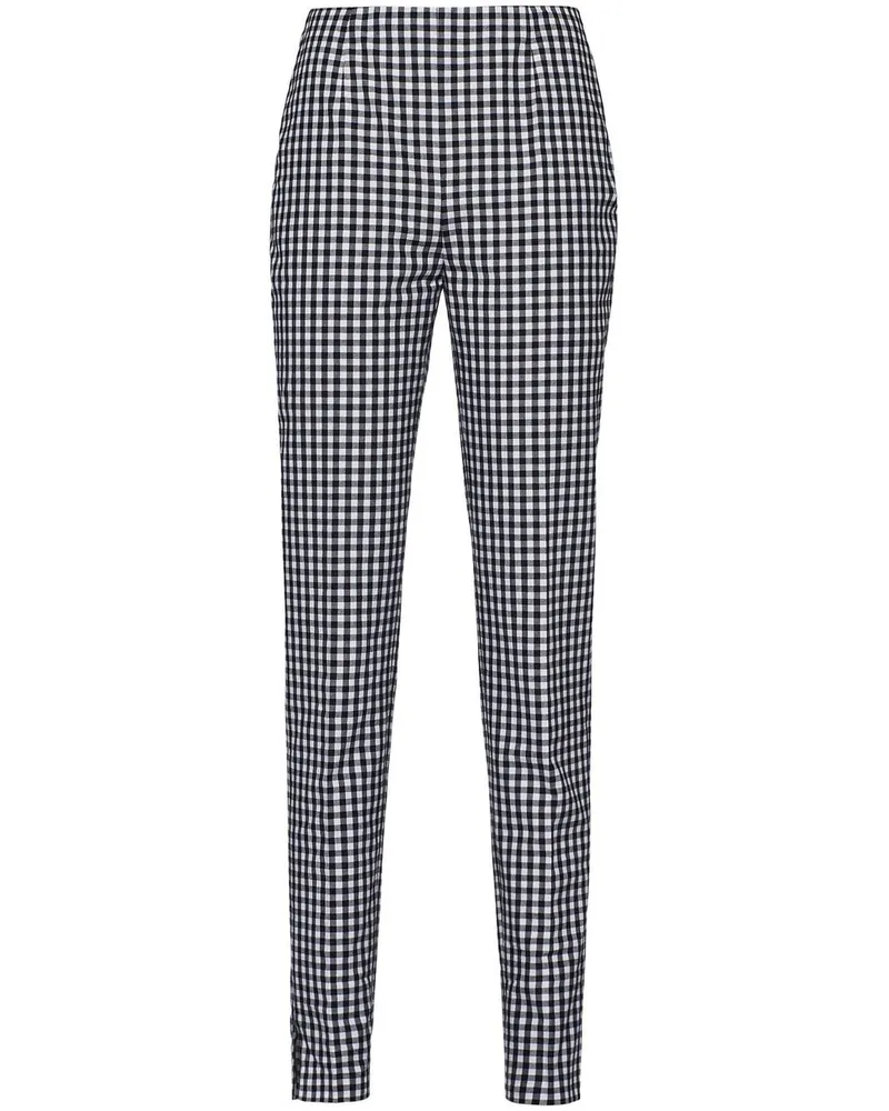 Prada Hose mit Check - Schwarz Schwarz