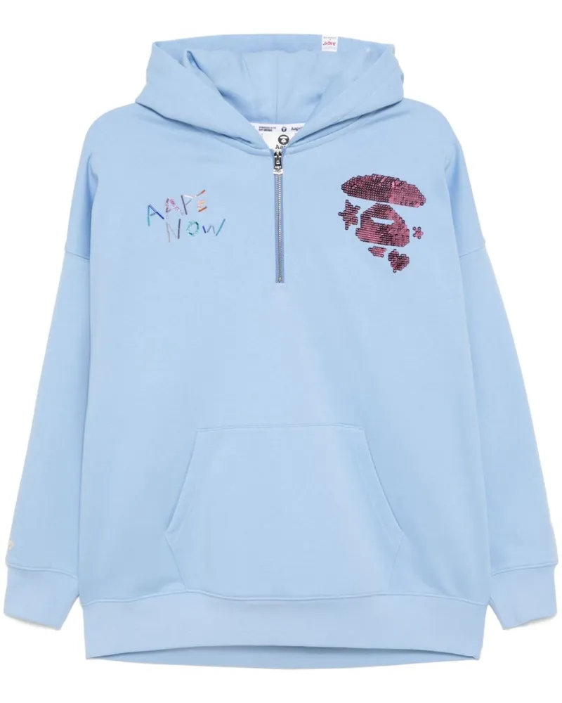 BAPE Hoodie mit Pailletten - Blau Blau