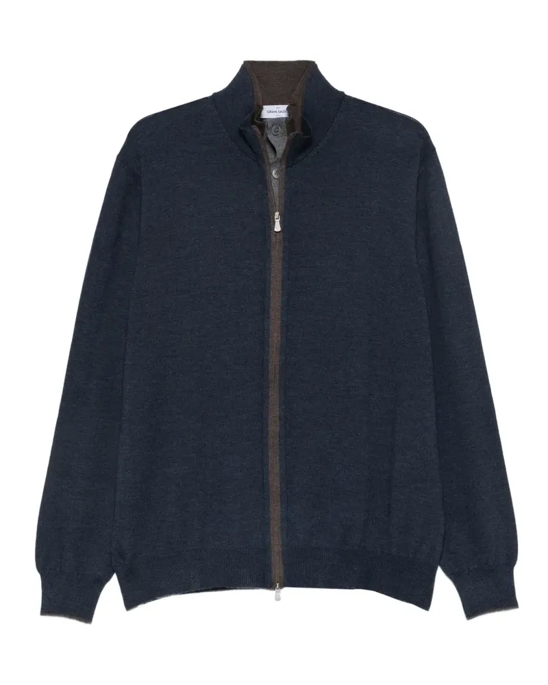 Gran Sasso Pullover mit Einsätzen - Blau Blau
