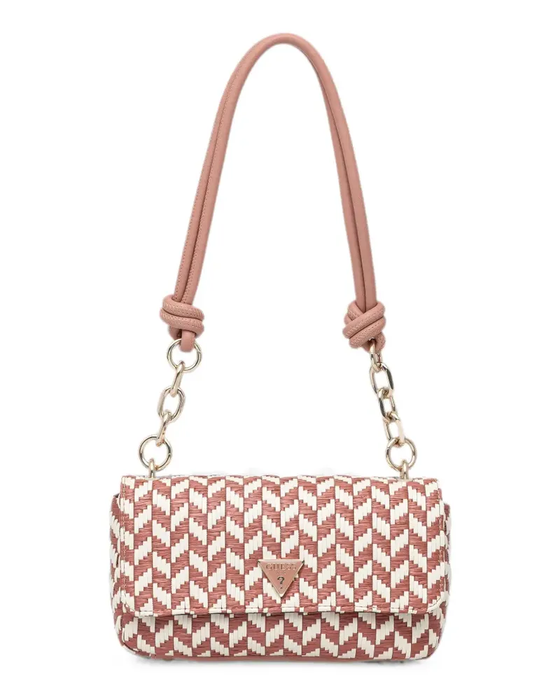 Guess Tessi woven chain-link shoulder bag - Rosa Rosa