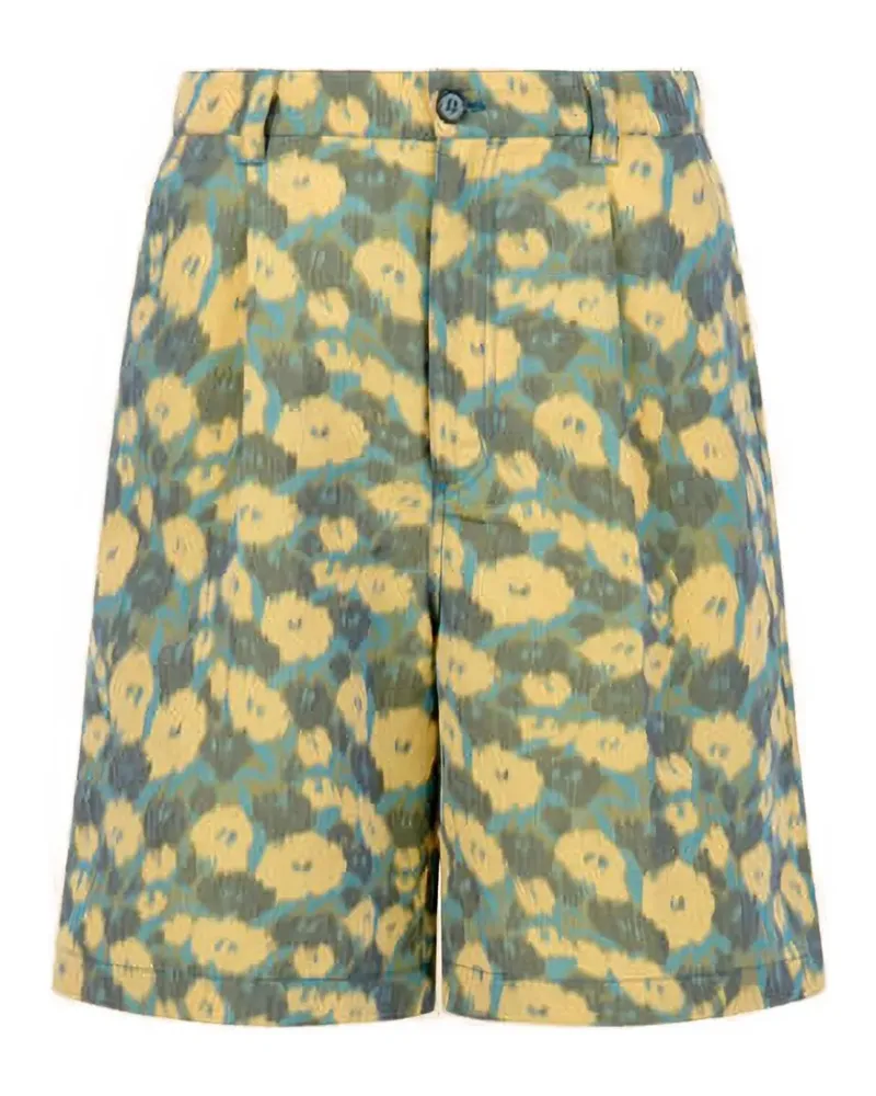 Marni Shorts mit Blumenmuster - Gelb Gelb