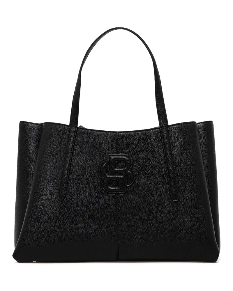 HUGO BOSS Handtasche mit Logo-Prägung - Schwarz Schwarz