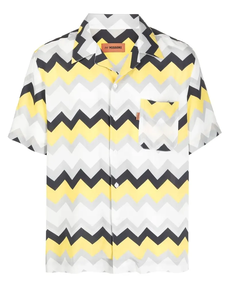 Missoni Hemd mit Zickzackmuster - Grau Grau