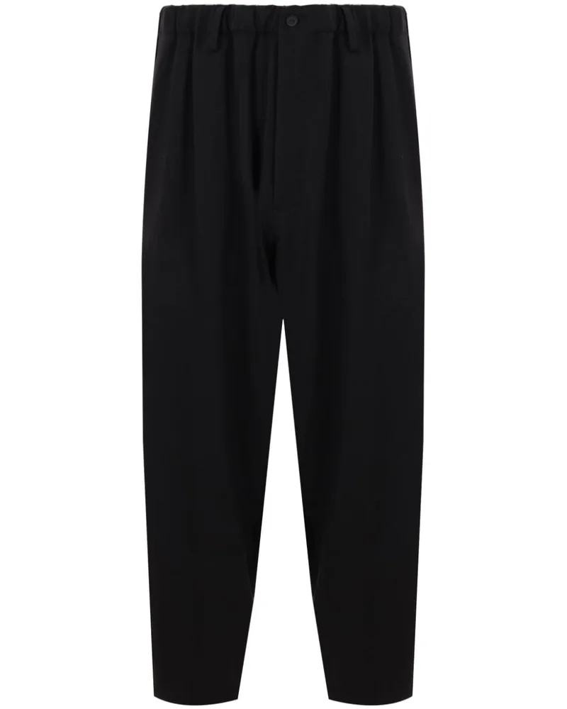 Yohji Yamamoto Hose mit elastischem Bund - Schwarz Schwarz
