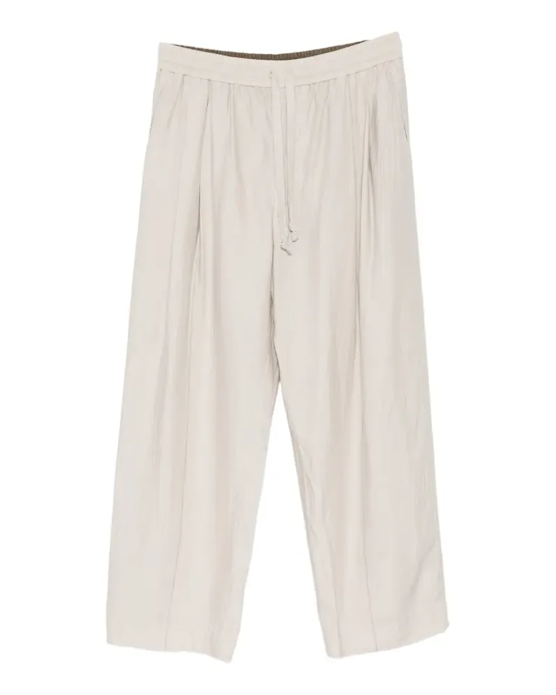 Ziggy Chen Schmale Hose mit Kordelzug - Nude Nude