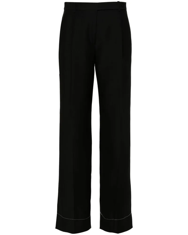 Brioni Hose mit weitem Bein - Schwarz Schwarz
