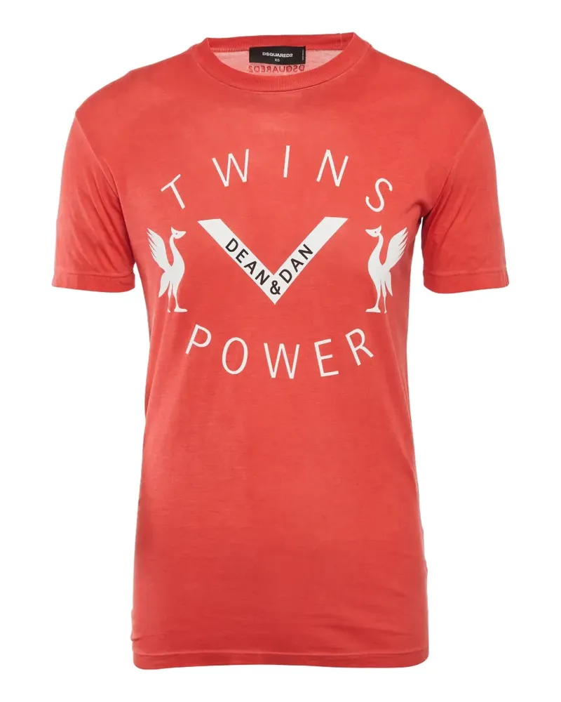Dsquared2 Kurzärmeliges T-Shirt - Rot Rot