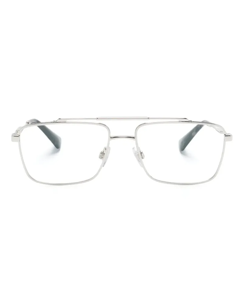 Dolce & Gabbana Brille mit eckigem Gestell - Silber Silber