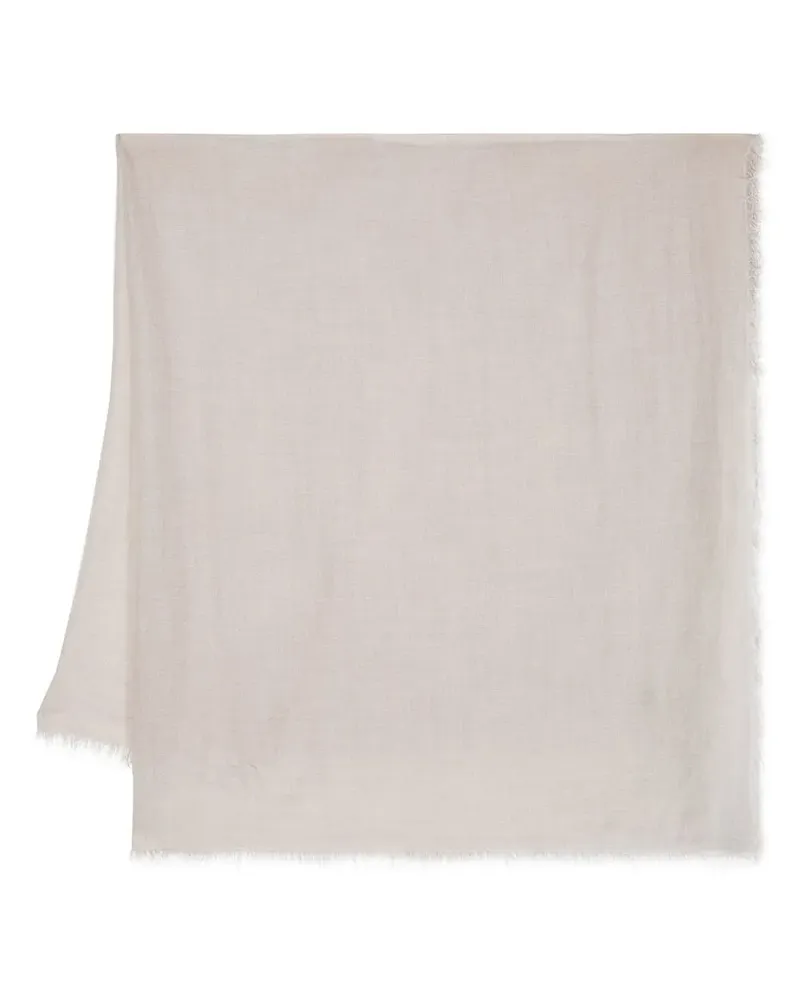 Faliero Sarti Schal mit ausgefransten Kanten - Nude Nude