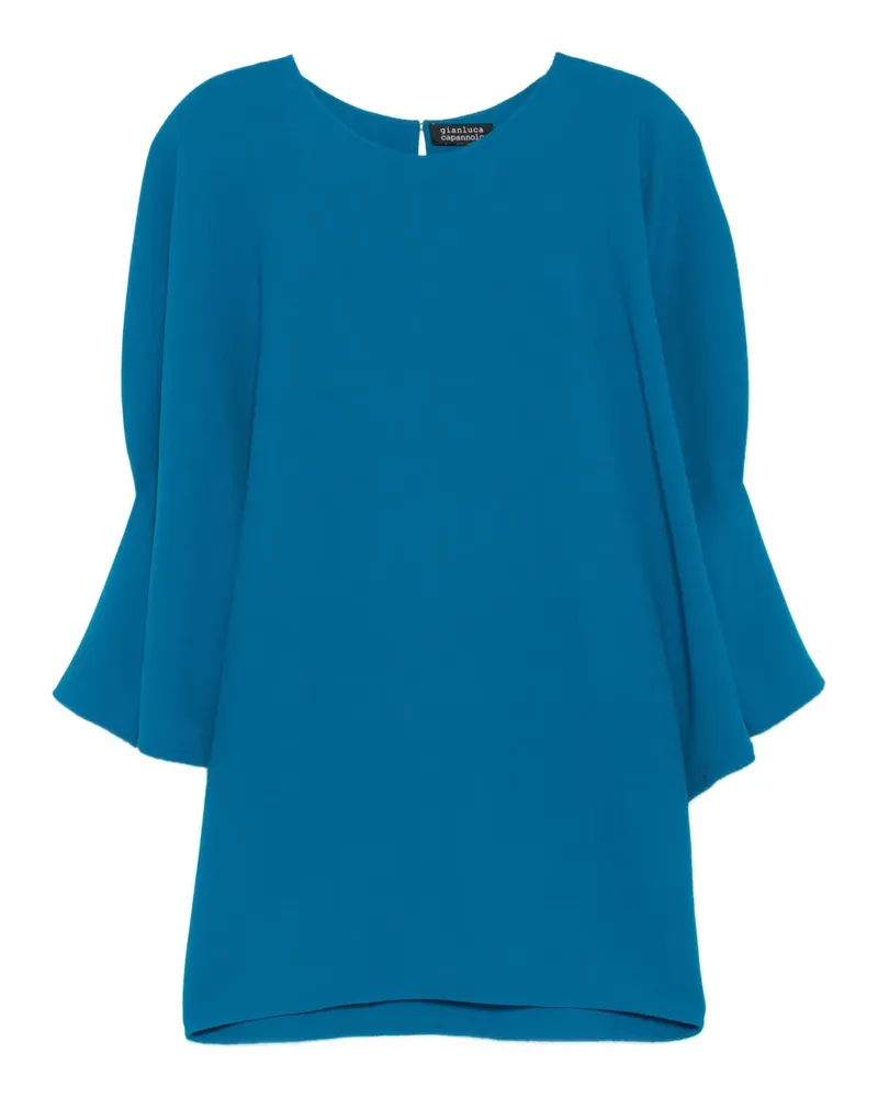 Gianluca Capannolo Minikleid aus Wolle - Blau Blau