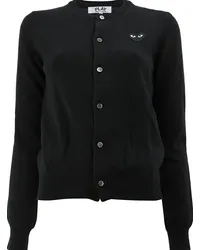 Comme des Garçons Cropped-Cardigan mit Knopfleiste Schwarz