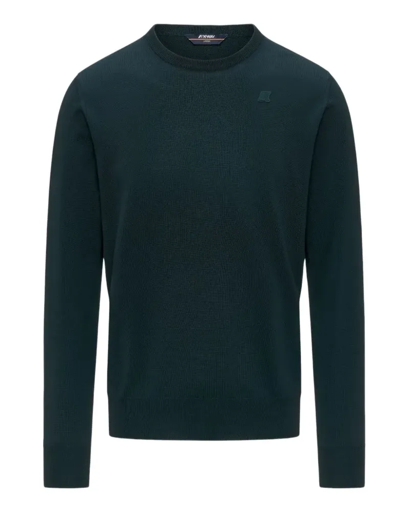 K-Way Pullover mit Logo-Patch - Grün Grün