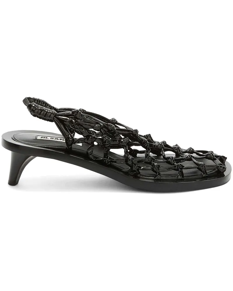 Jil Sander Gewebte Pumps - Schwarz Schwarz