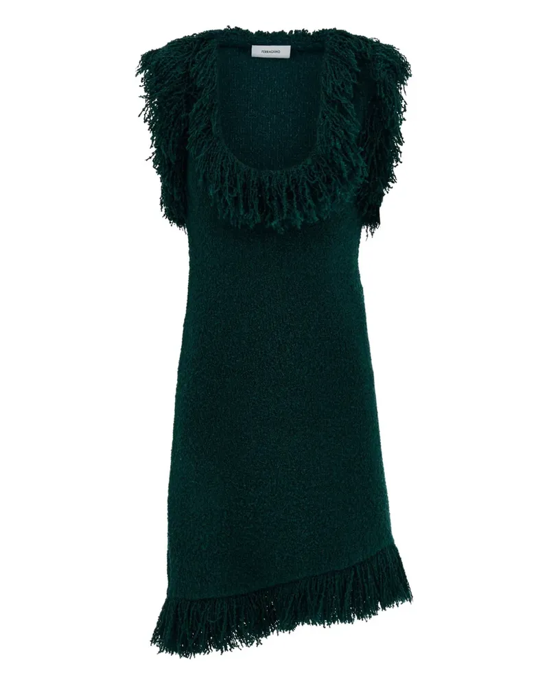 Ferragamo Kleid mit Fransen - Grün Grün