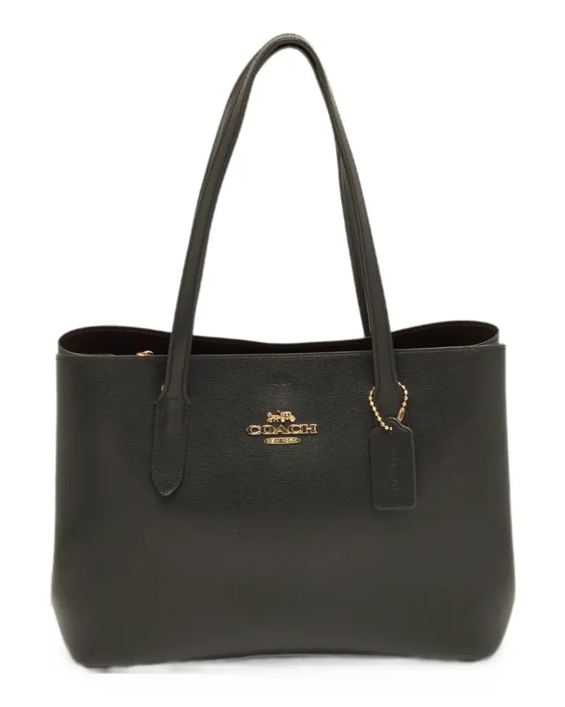 Coach Avenue leather tote bag - Schwarz Schwarz
