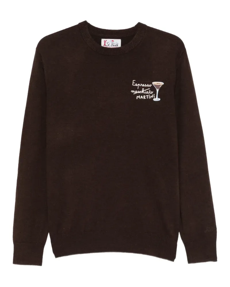 MC2 Saint Barth Bestickter Heron Pullover - Braun Braun