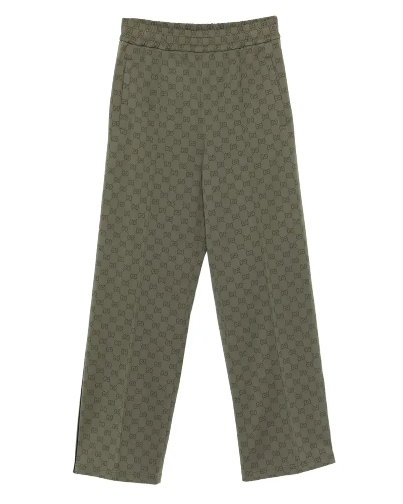 Gucci Jogginghose mit GG-Streifen - Grün Grün