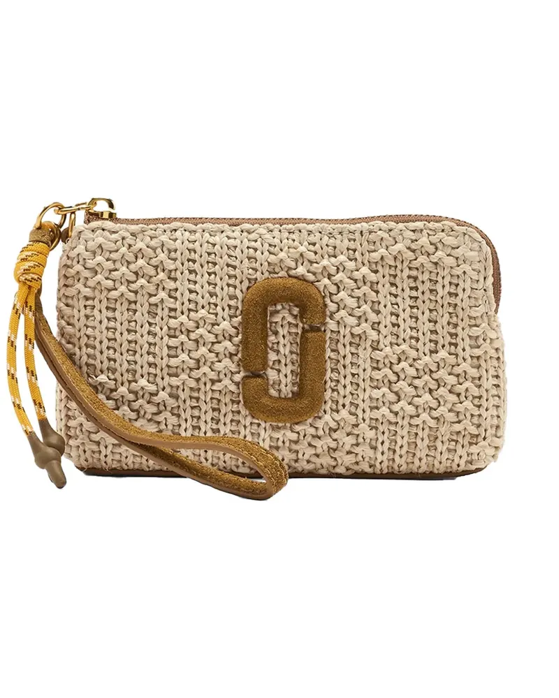 Marc Jacobs Snapshot woven wristlet bag - Nude Nude