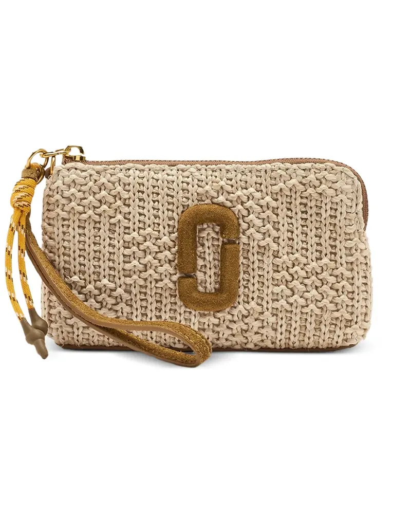 Marc Jacobs Snapshot woven wristlet bag - Nude Nude