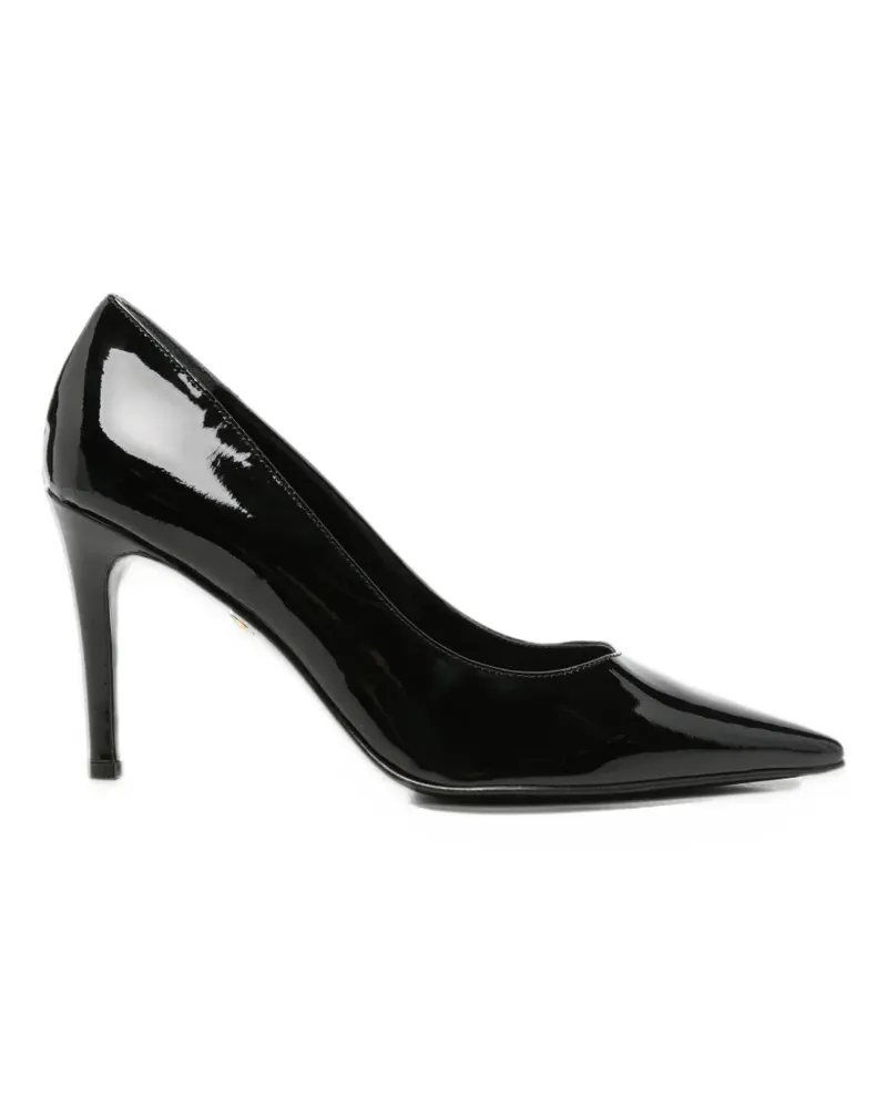 Baldinini patent-leather pointed-toe pumps - Schwarz Schwarz