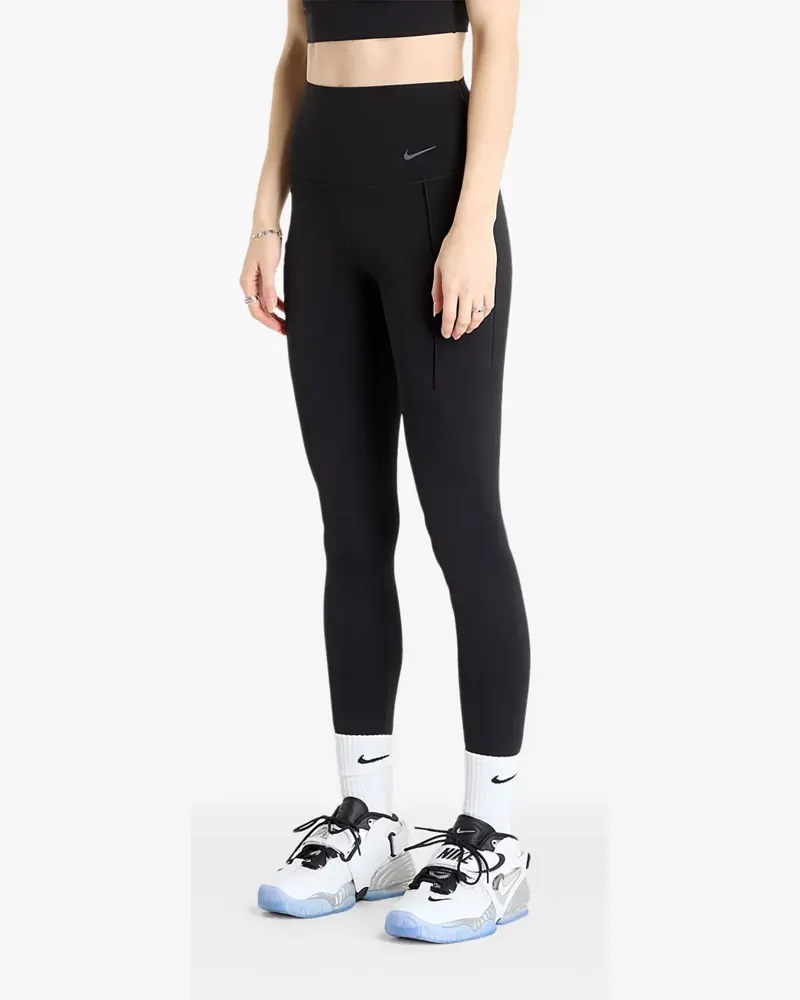 Nike Universa Sport-Leggings mit hohem Bund - Schwarz Schwarz