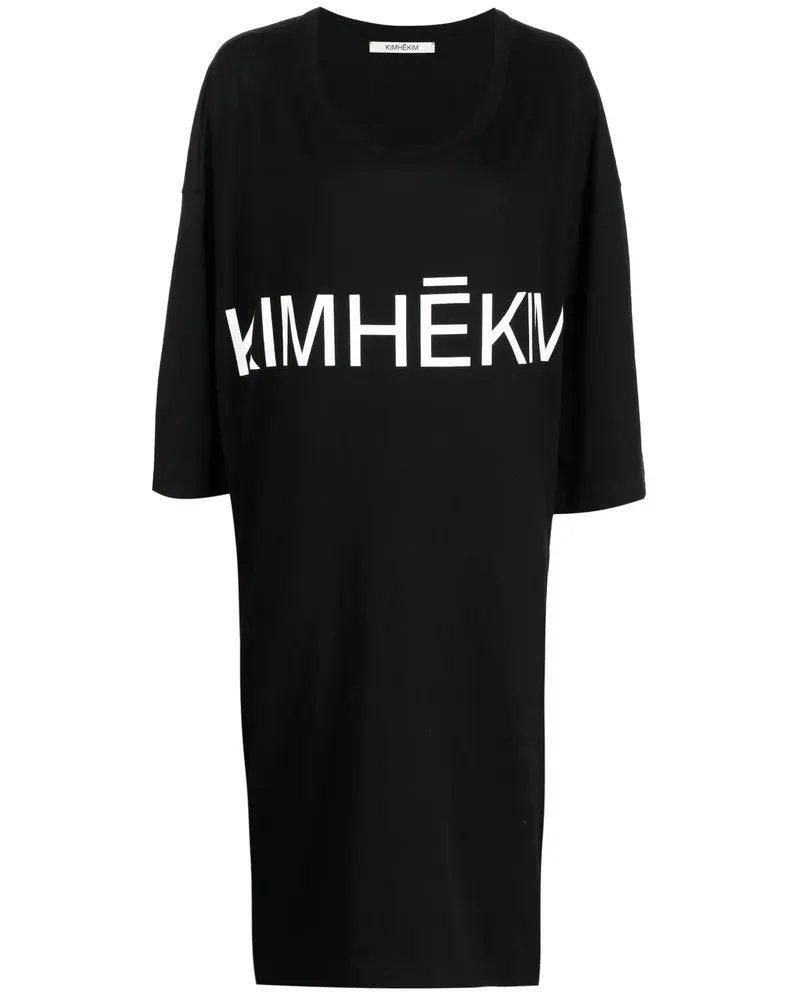 KIMHEKIM Kleid mit Print - Schwarz Schwarz