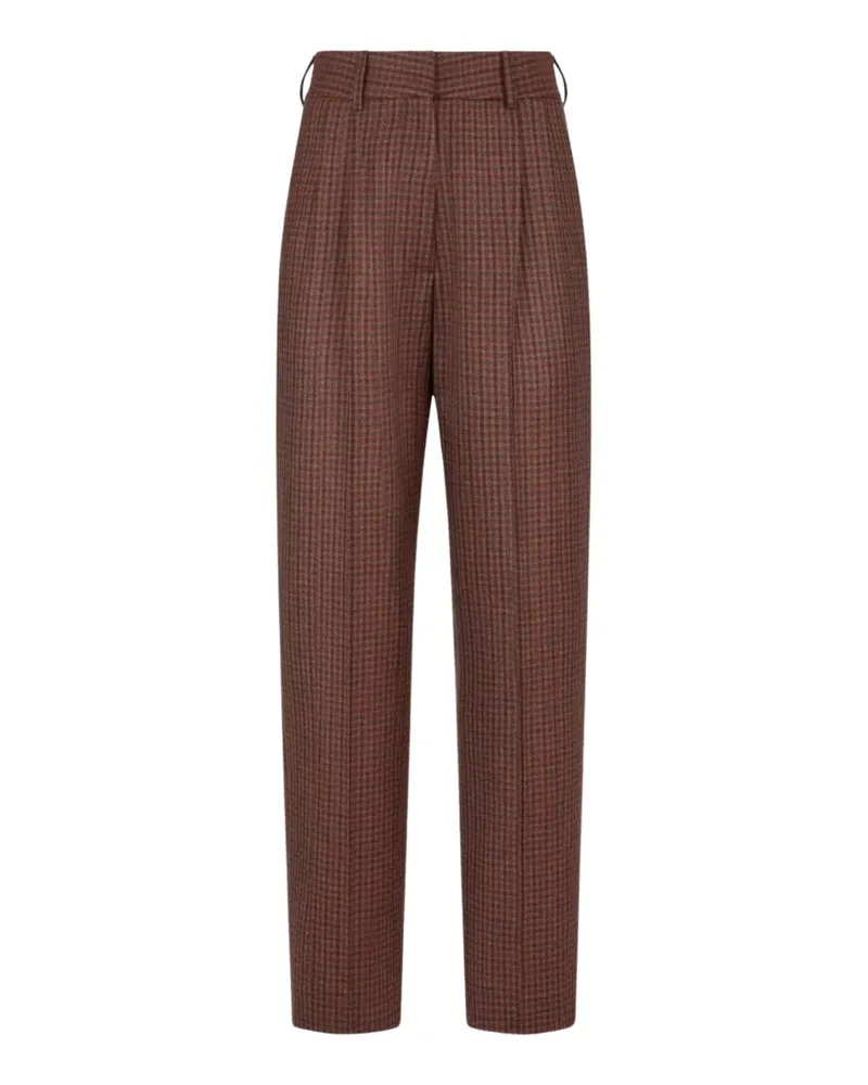 Blazé Milano Moat houndstooth trousers - Braun Braun