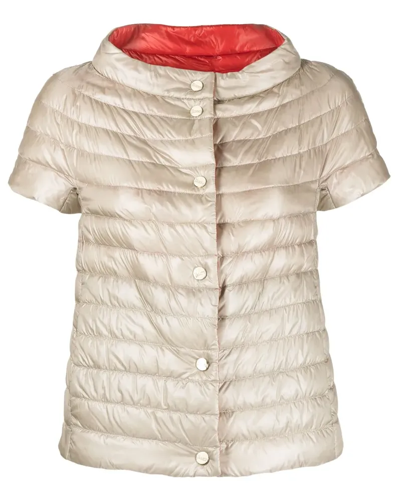 Herno Kurzärmelige Steppjacke - Nude Nude