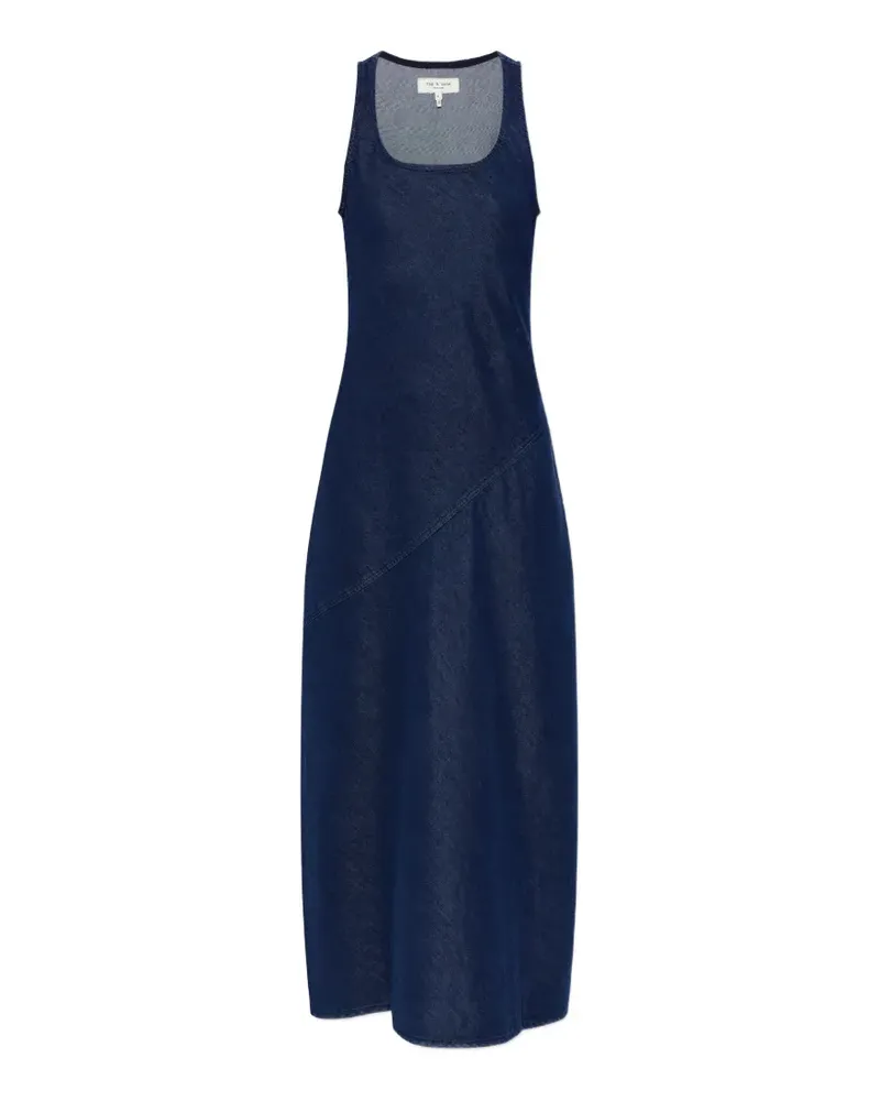 Rag & Bone asymmetric-seam sleeveless maxi dress - Blau Blau