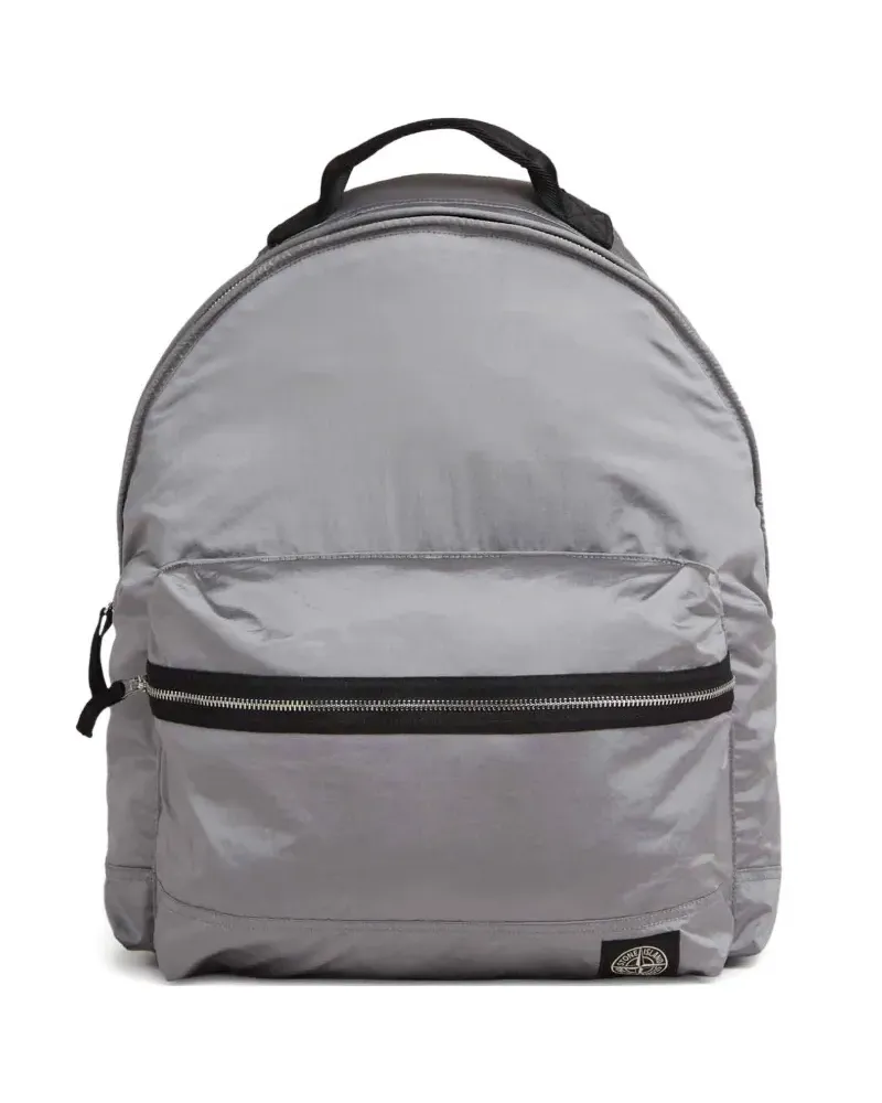 Stone Island Rucksack im Metallic-Look - Grau Grau