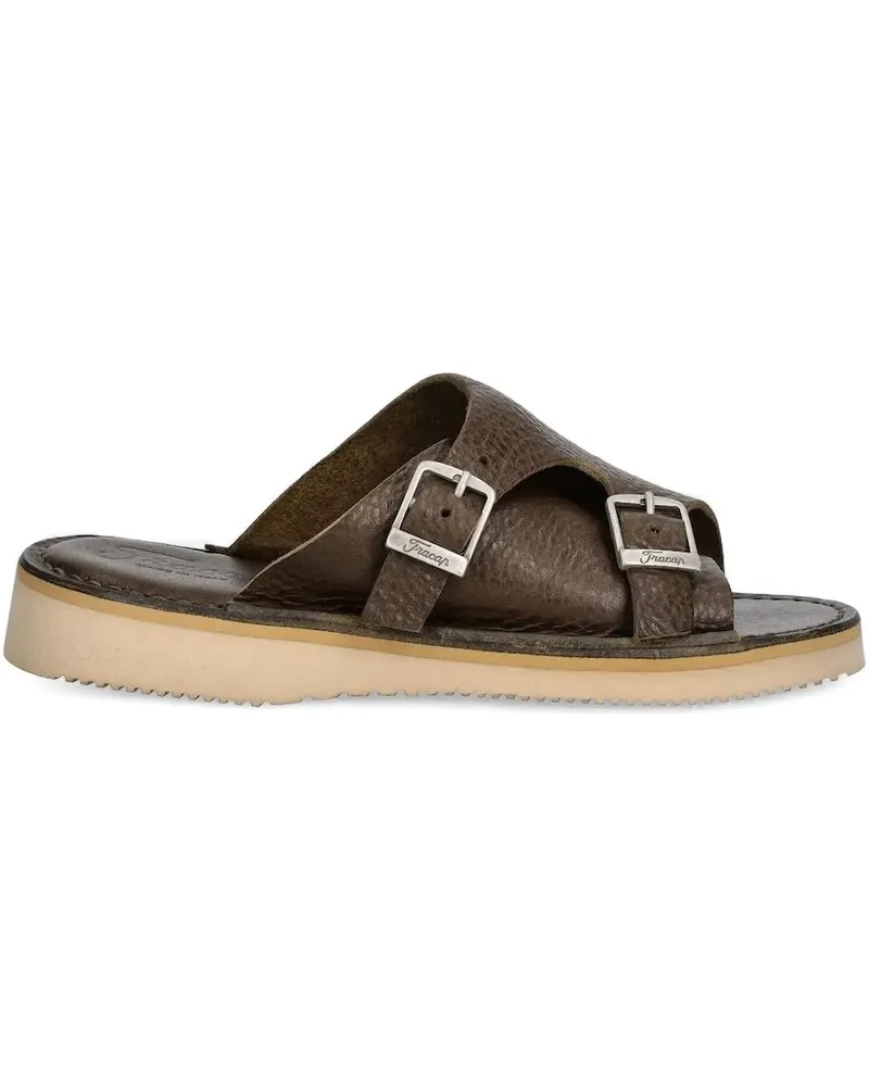 Fracap Sandalen mit doppelter Schnalle - Braun Braun
