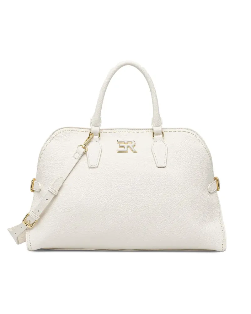 Ermanno Scervino Handtasche mit Logo-Schild - Nude Nude