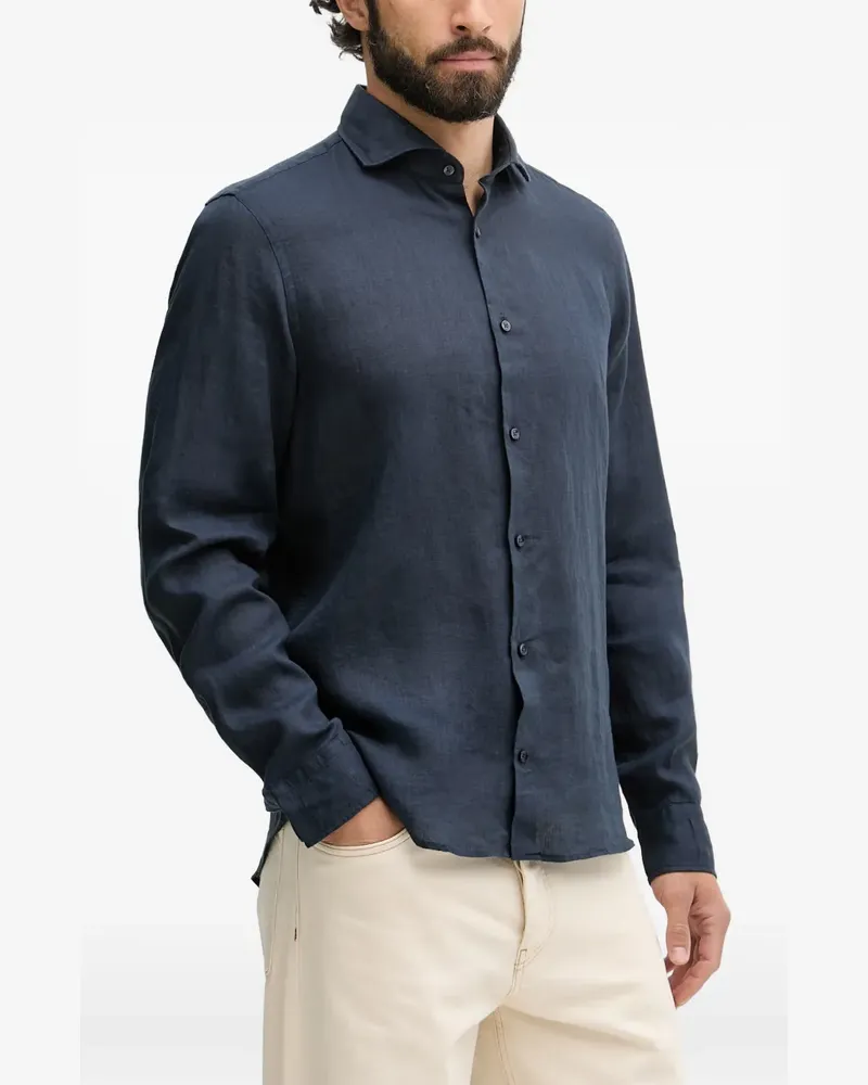JOOP! Pai spread-collar button-up shirt - Blau Blau