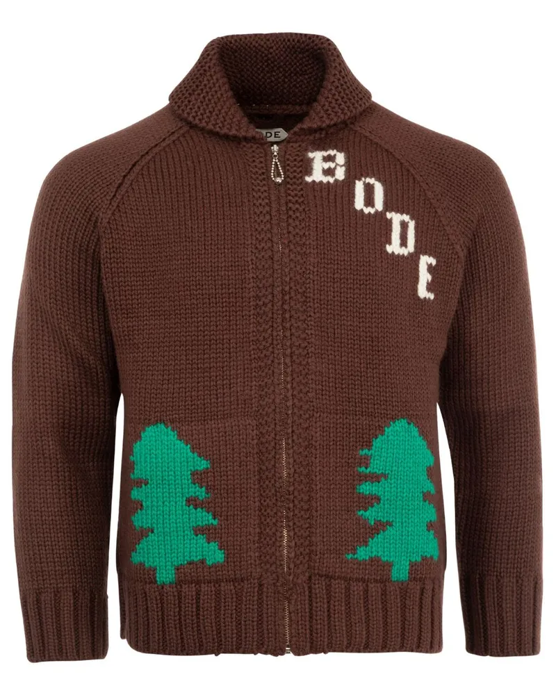 BODE Fir Cardigan - Braun Braun