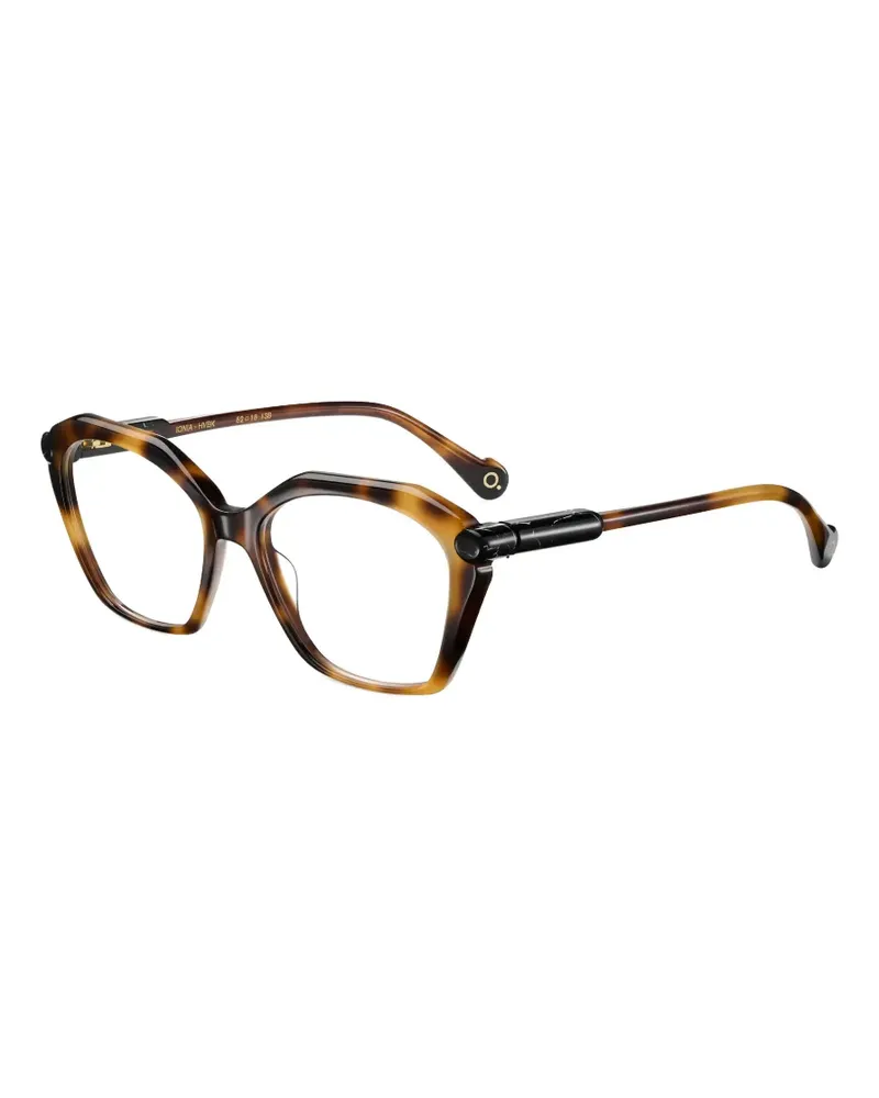 Etnia Barcelona Ionia Brille mit geometrischem Gestell - Braun Braun