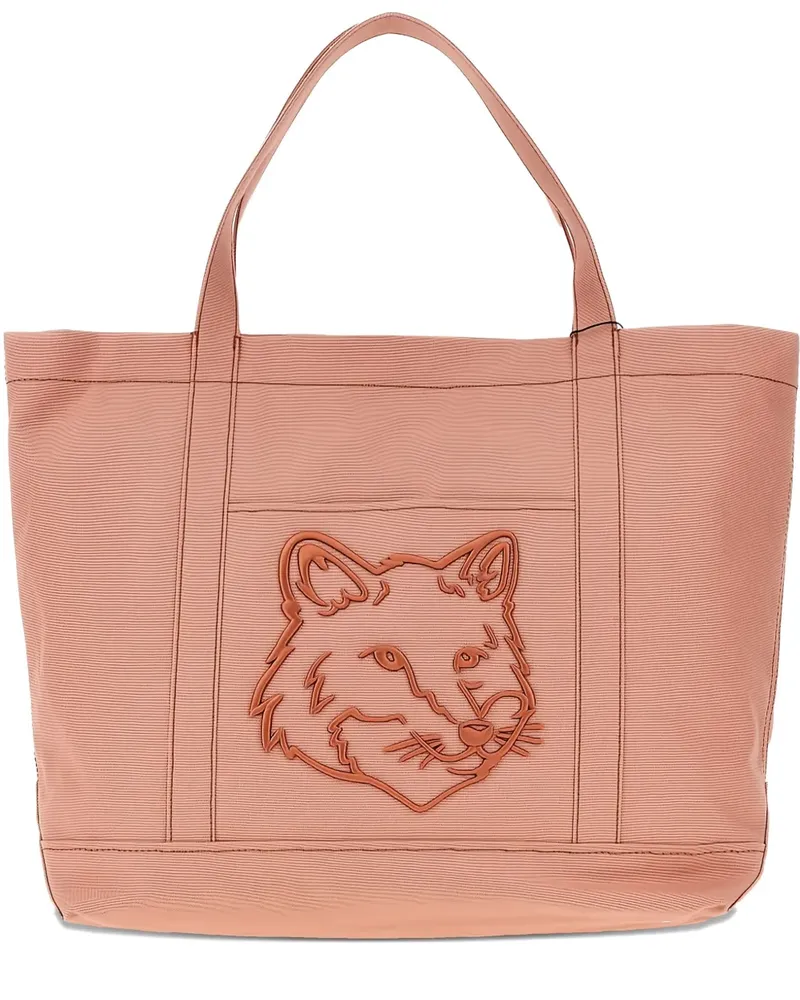 Kitsuné Shopper mit Fuchs - Rosa Rosa