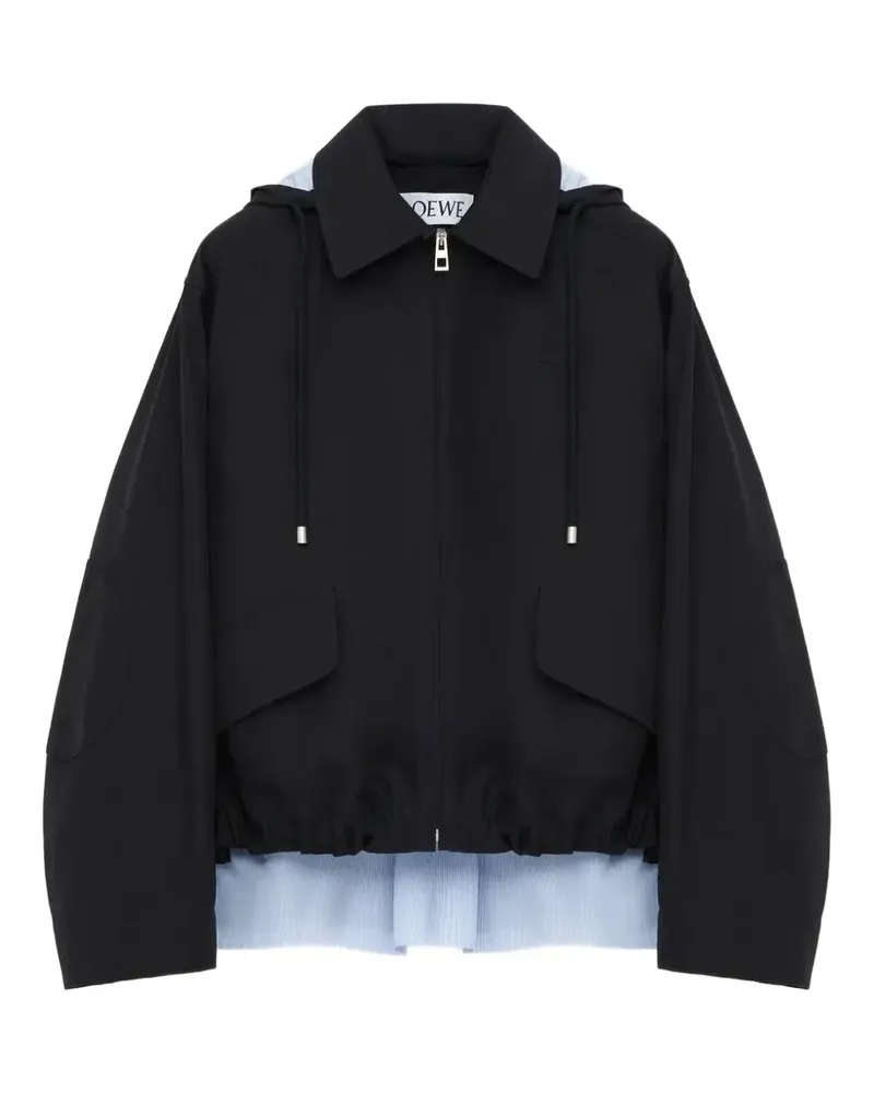 Loewe Kapuzenparka mit Reißverschluss - Schwarz Schwarz