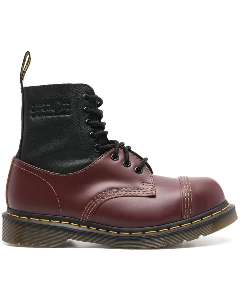 Maison Margiela Stiefeletten in Colour-Block-Optik - Rot Rot
