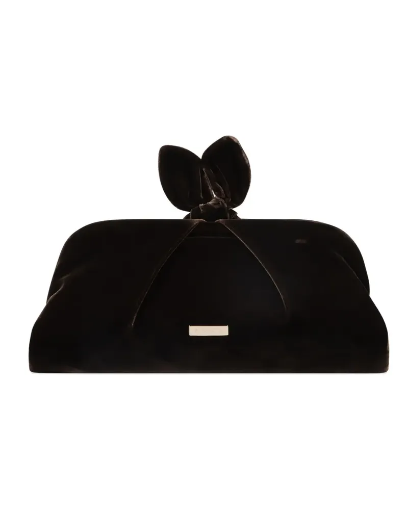 Aquazzura Clutch mit Schleife - Braun Braun