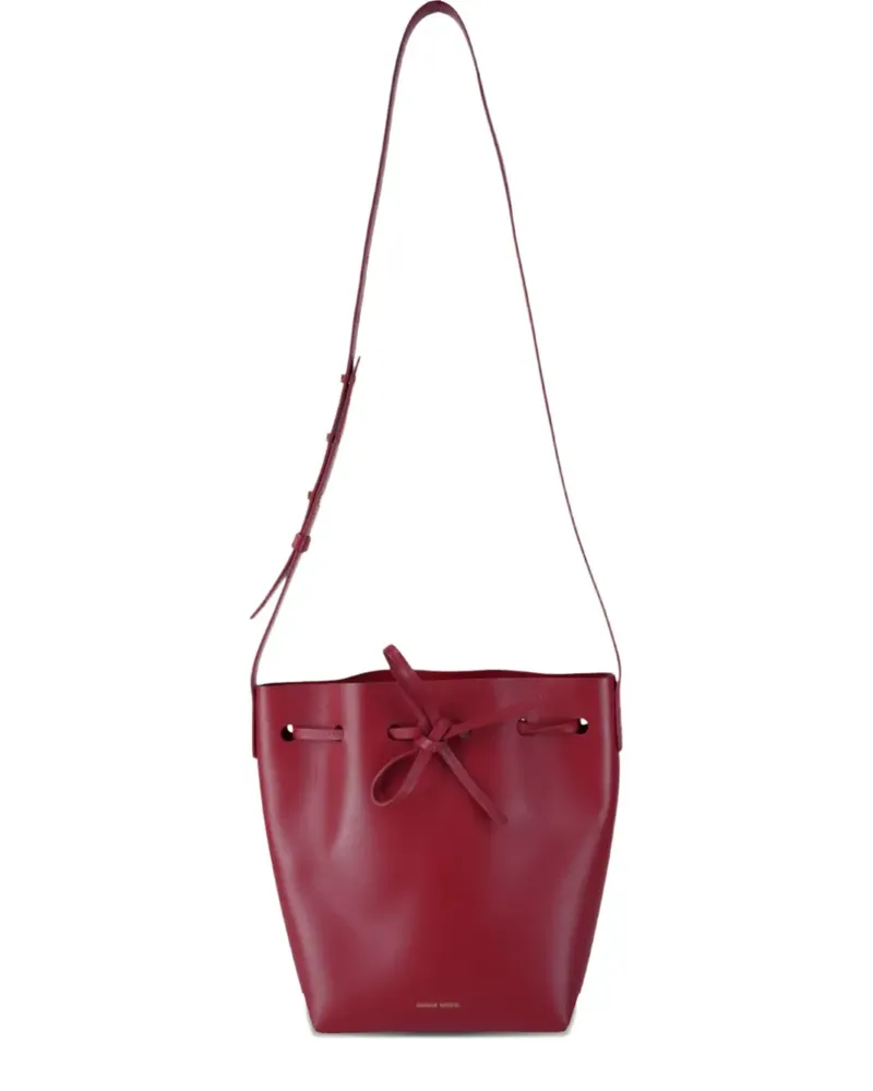 Mansur Gavriel small leather bucket bag - Rot Rot